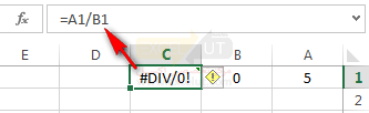 #DIV/0! (خطای تقسیم بر صفر)