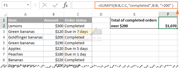 Calculating the conditional sum with multiple criteria