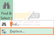 Open the Replace tab of the Excel Find & Replace dialog.